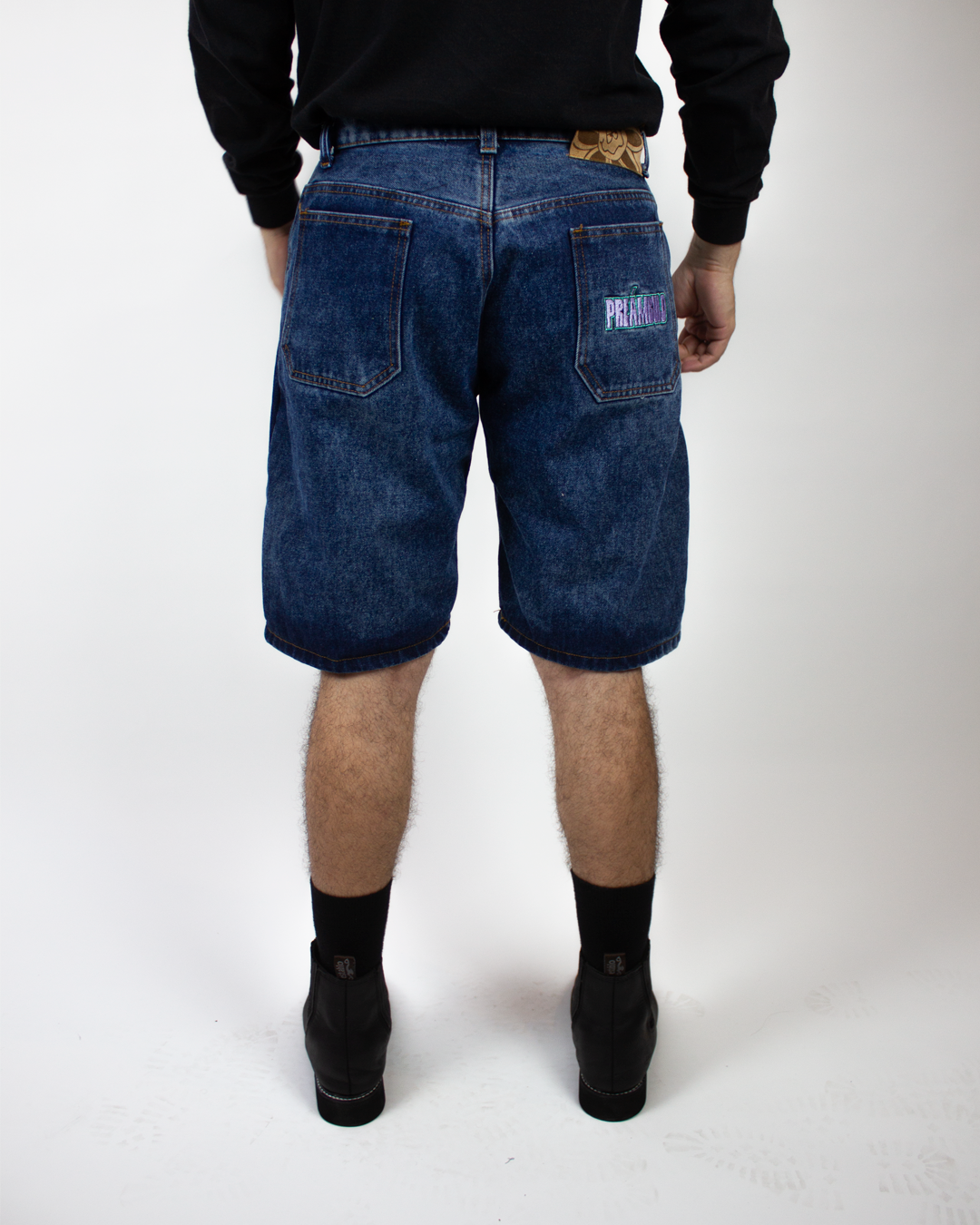 DENIM SHORT - STONE. X DANNY RECORDS