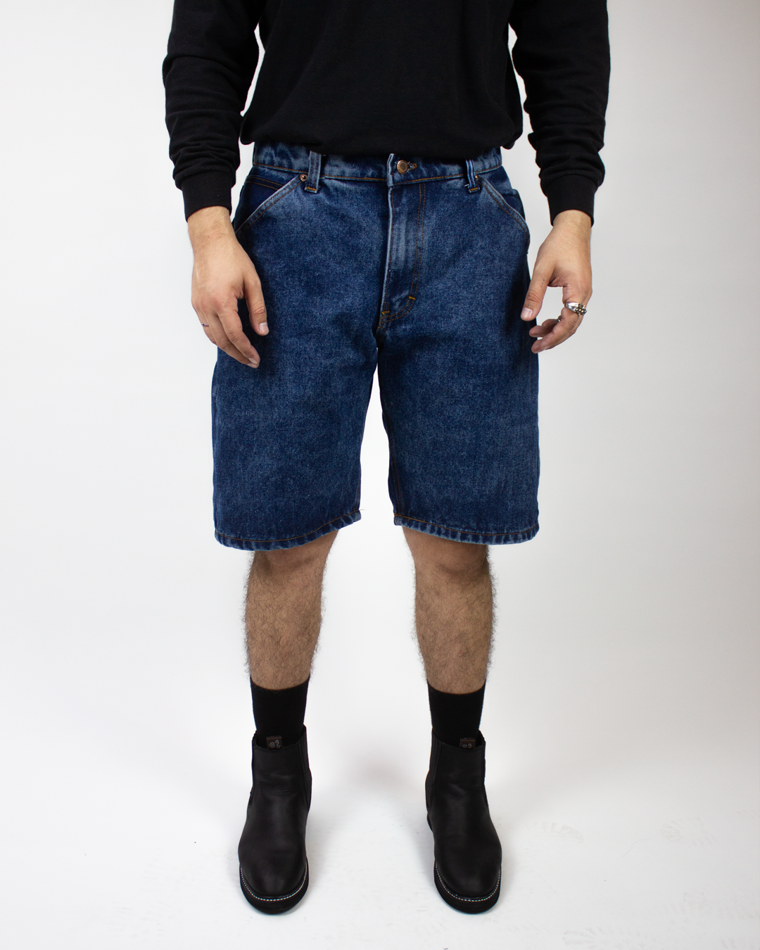 DENIM SHORT - STONE. X DANNY RECORDS