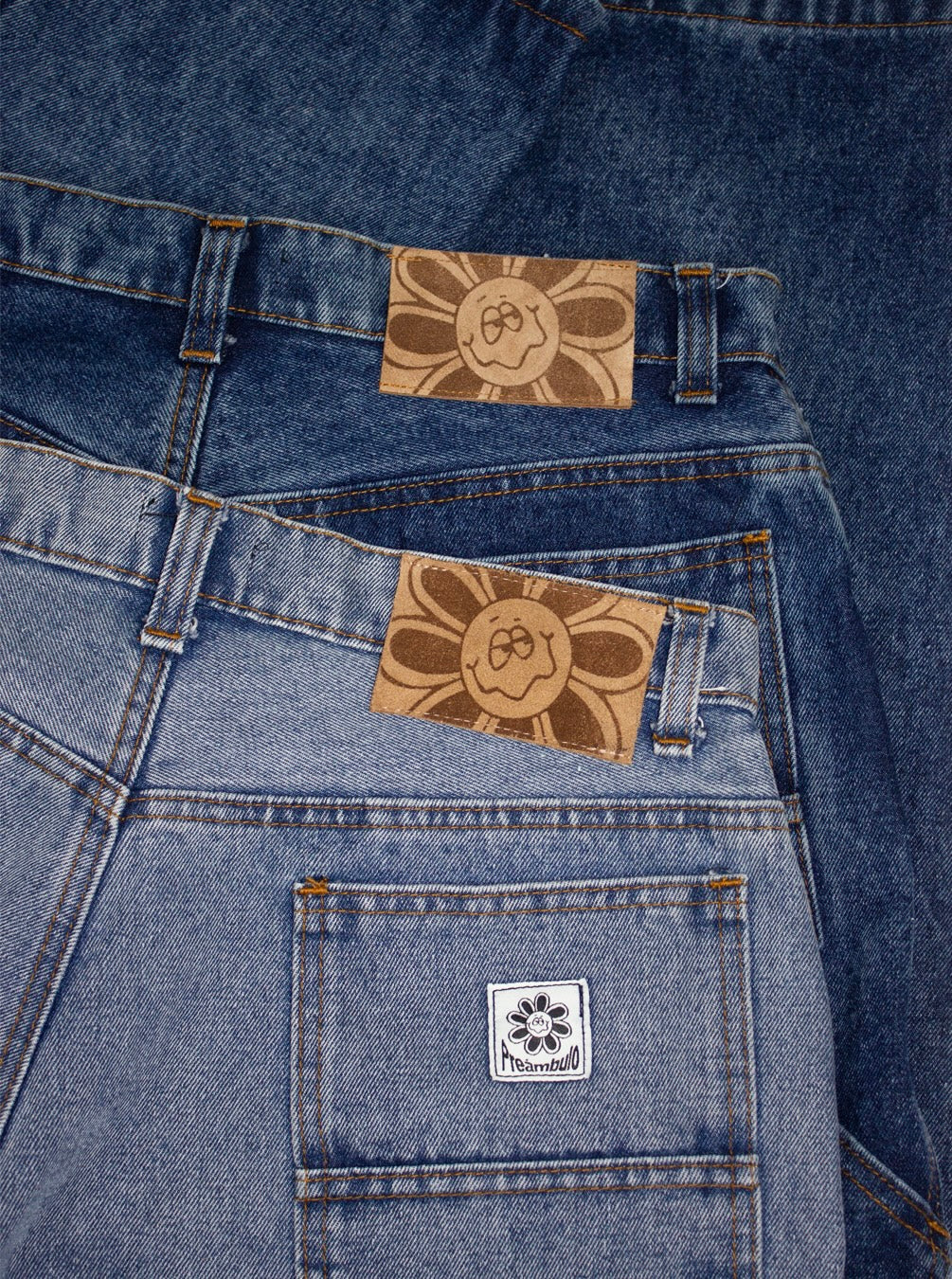 DENIM SHORT - BLEACHED X DANNY RECORDS